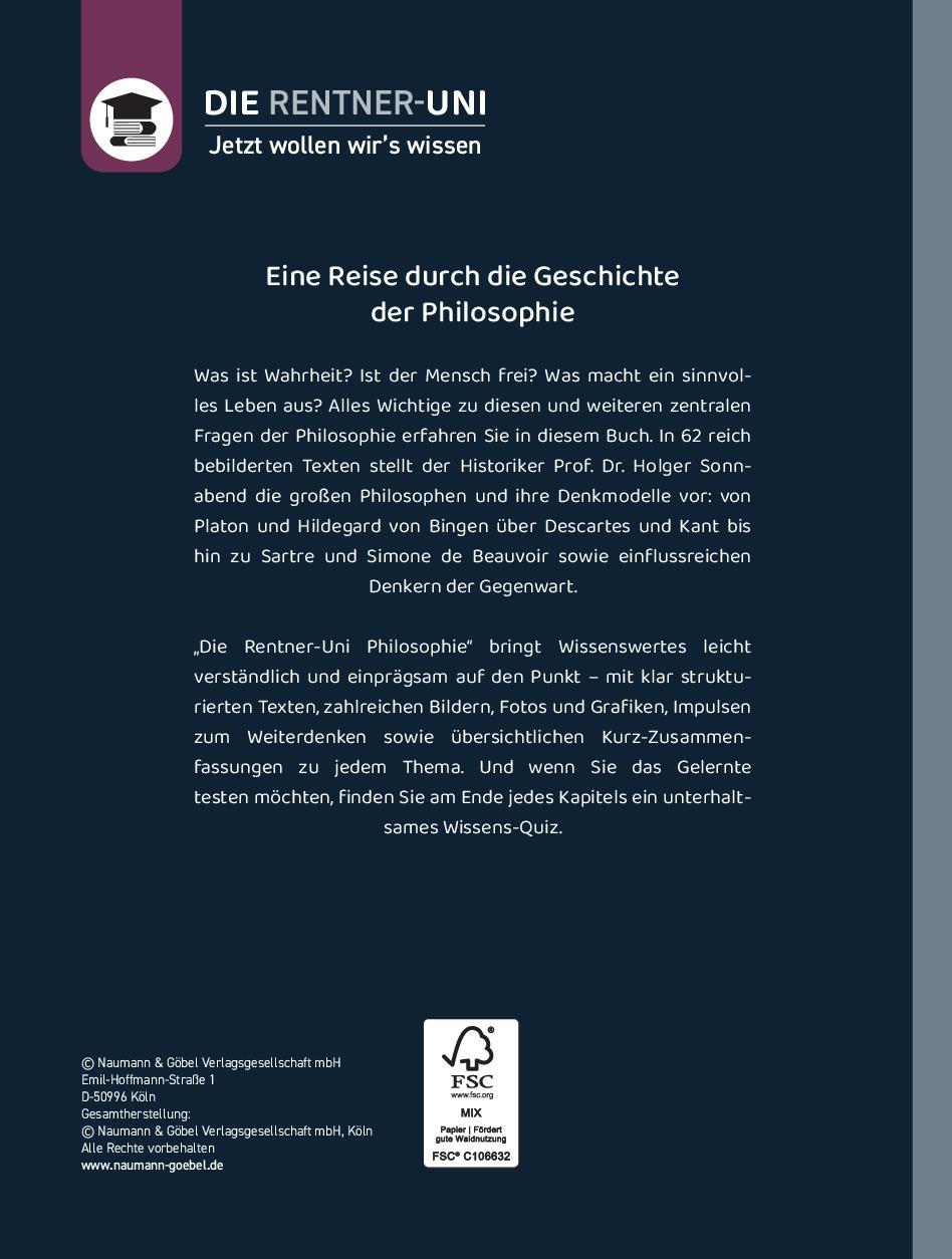 Rückseite: 9783625195283 | Philosophie - Wissen leicht gemacht | Holger Sonnabend | Buch | 160 S.