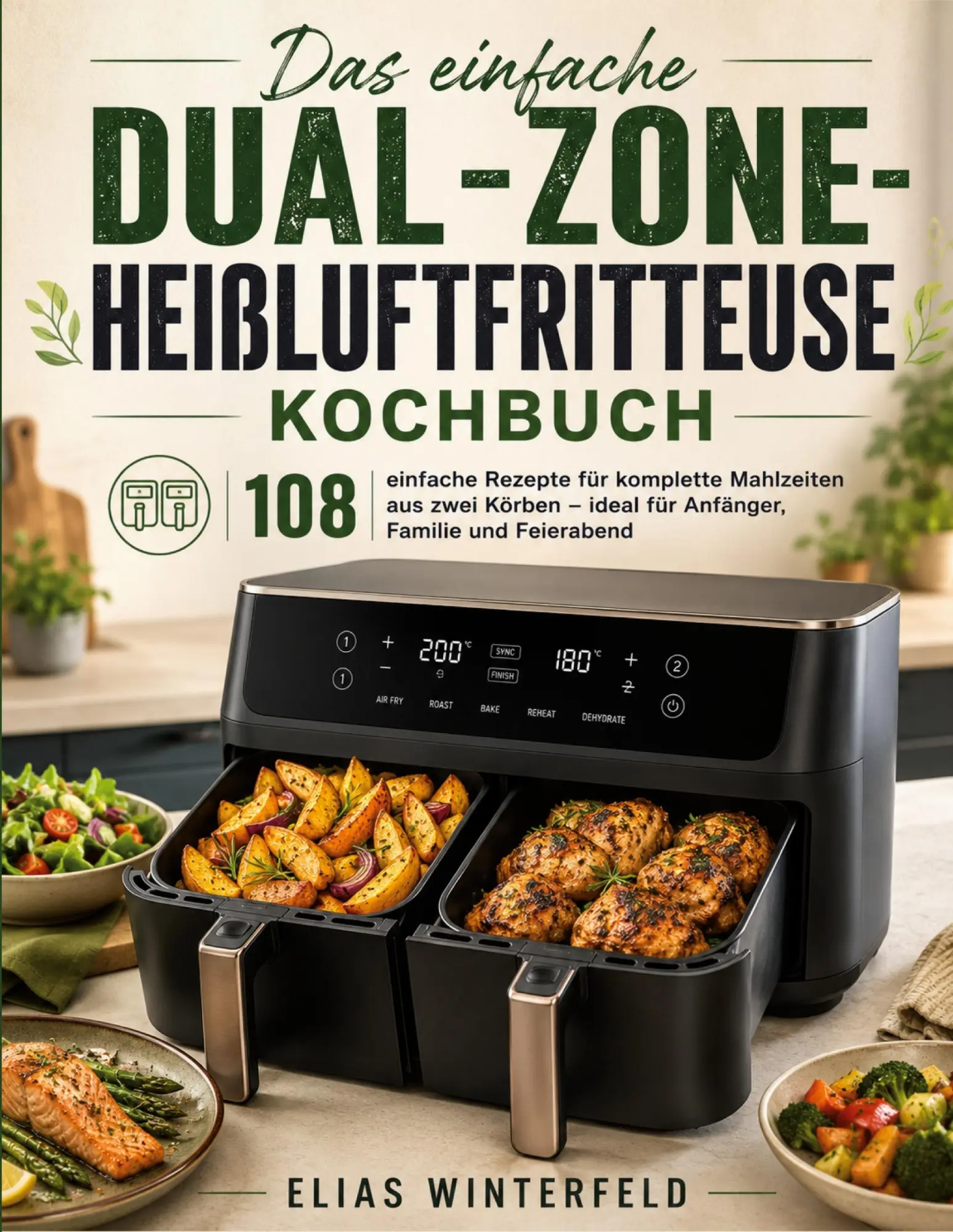 Cover: 9783695185283 | Das einfache Dual-Zone-Heißluftfritteuse Kochbuch | Elias Winterfeld