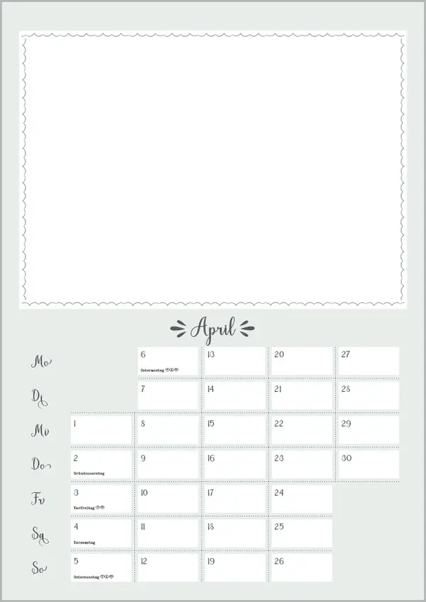 Bild: 9783731885283 | Foto-Malen-Basteln A4 Mint 2026 | Korsch Verlag | Kalender | Deutsch