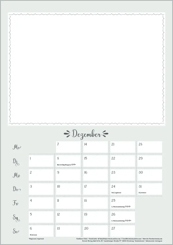 Bild: 9783731885283 | Foto-Malen-Basteln A4 Mint 2026 | Korsch Verlag | Kalender | Deutsch