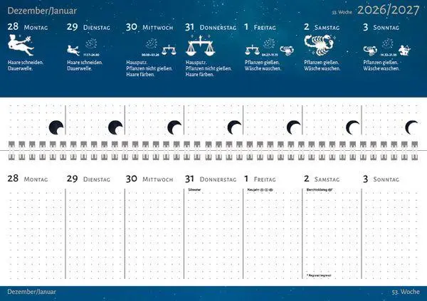 Bild: 9783819305283 | Tischquerkalender Mond 2027 | Korsch Verlag | Kalender | 128 S. | 2027