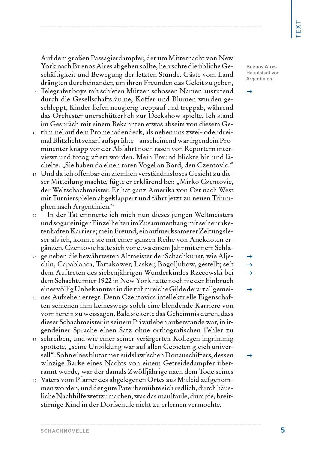 Bild: 9783872915283 | Schachnovelle | Text und Materialien | Stefan Zweig | Taschenbuch