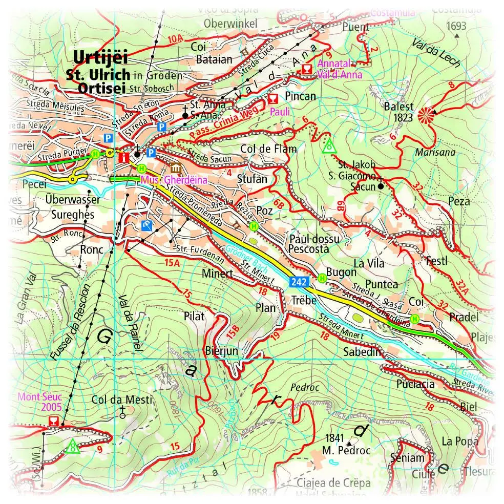 Bild: 9783961325283 | Grödnertal, Seiser Alm / Val Gardena, Alpe di Siusi Wander- und...