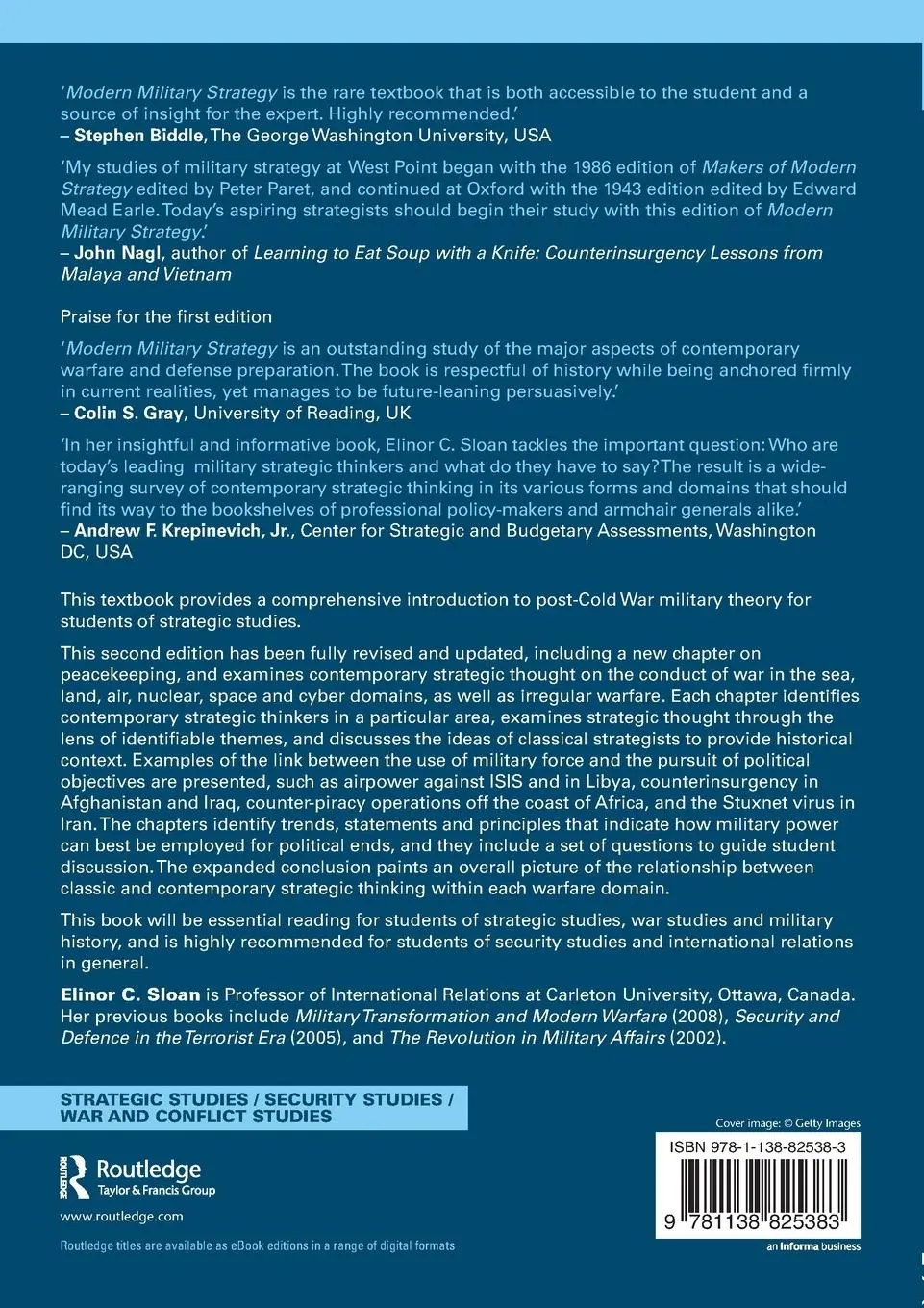 Rückseite: 9781138825383 | Modern Military Strategy | An Introduction | Elinor C. Sloan | Buch