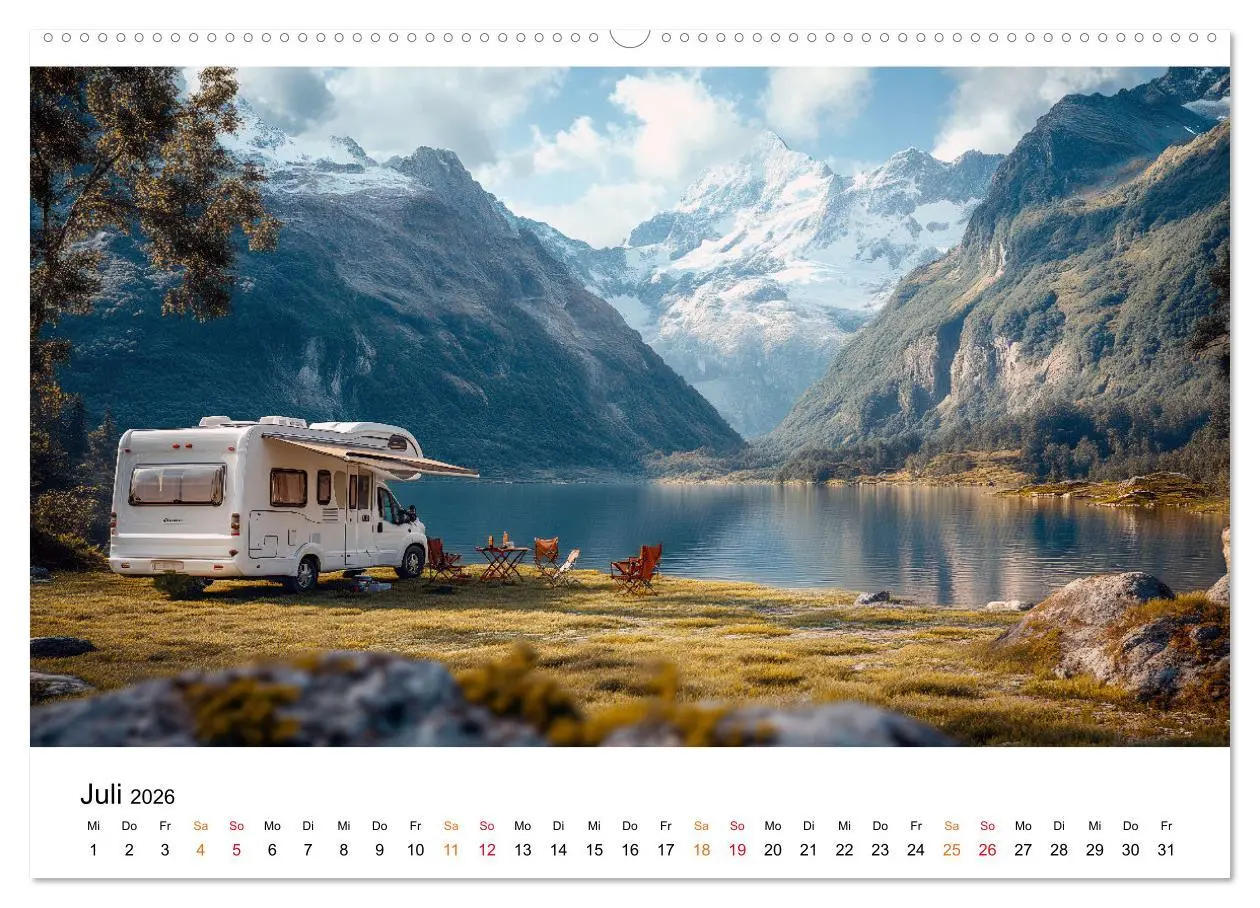Bild: 9783457335383 | Wohnmobil grenzenlos (Wandkalender 2026 DIN A2 quer), CALVENDO...