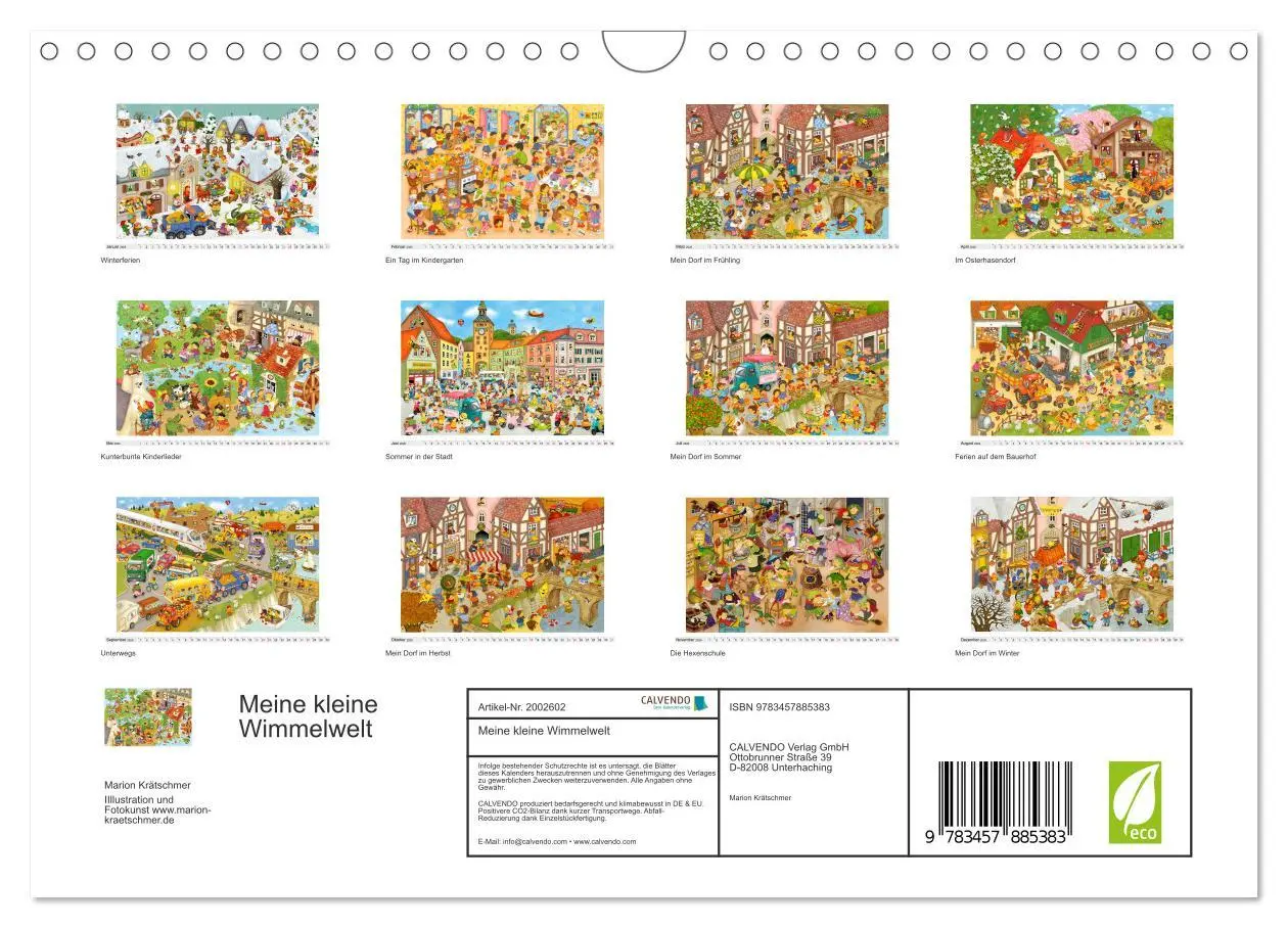 Bild: 9783457885383 | Meine kleine Wimmelwelt (Wandkalender 2026 DIN A4 quer), CALVENDO...