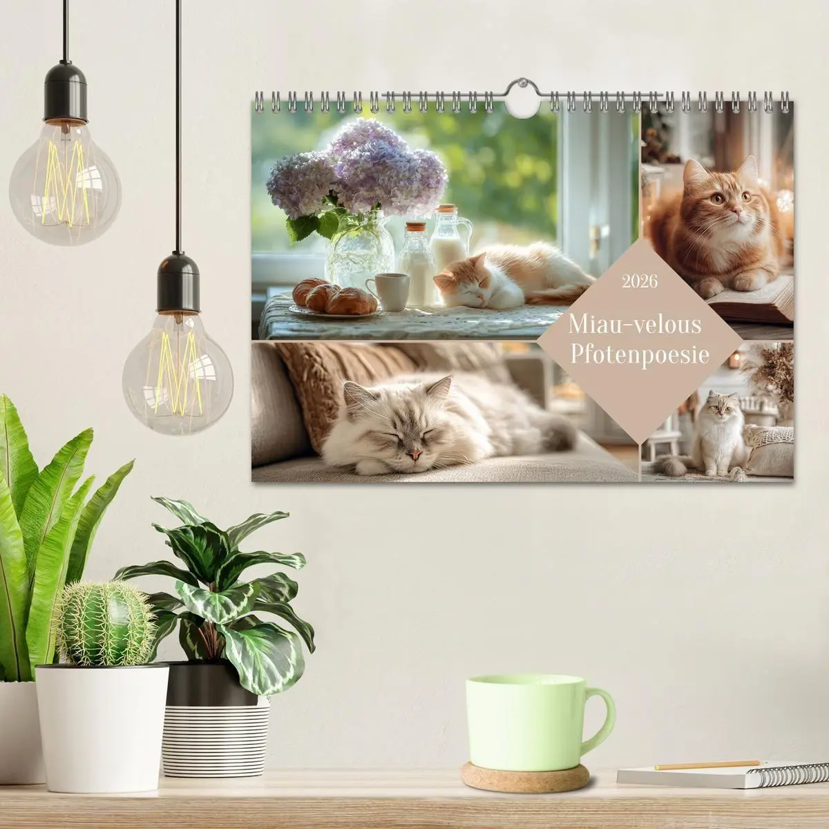Bild: 9783516665383 | Miau-velous Pfotenpoesie (Wandkalender 2026 DIN A4 quer), CALVENDO...