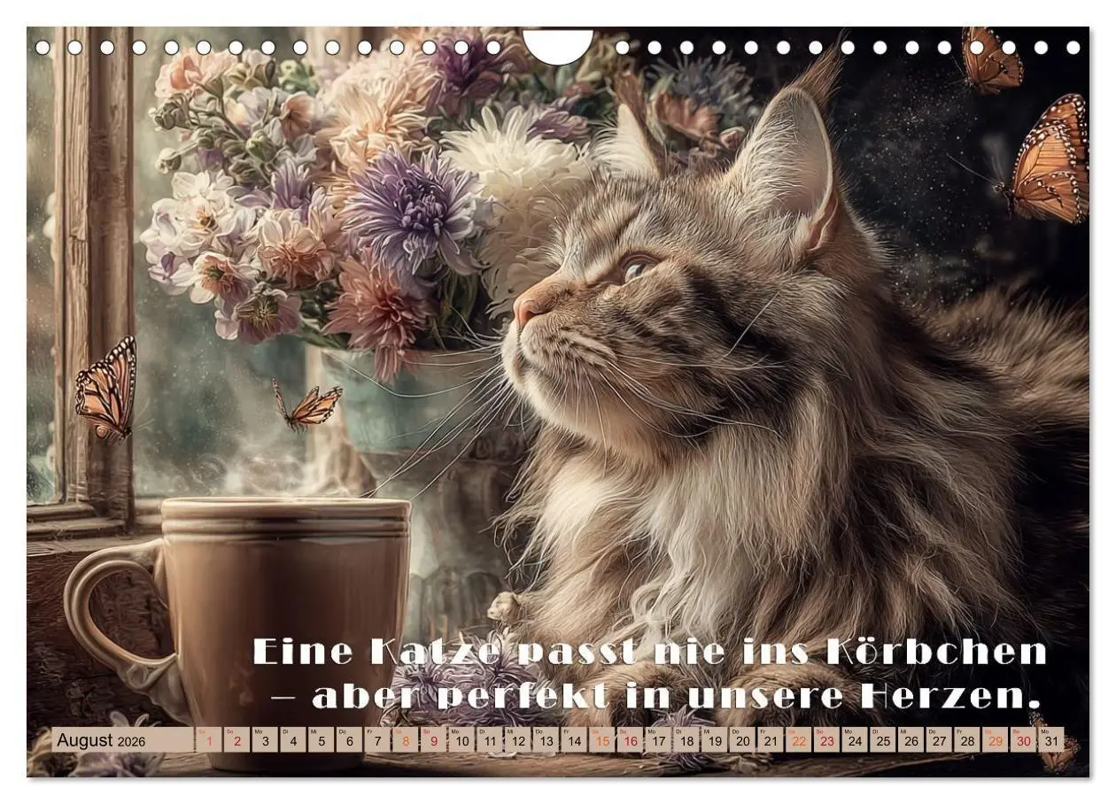 Bild: 9783516665383 | Miau-velous Pfotenpoesie (Wandkalender 2026 DIN A4 quer), CALVENDO...
