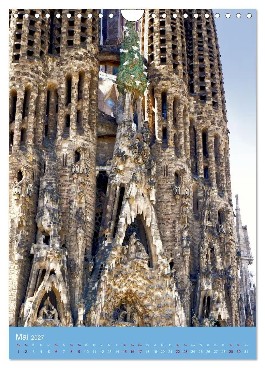 Bild: 9783569445383 | Sagrada Família - Gaudís unvollendetes Meisterwerk (Wandkalender...