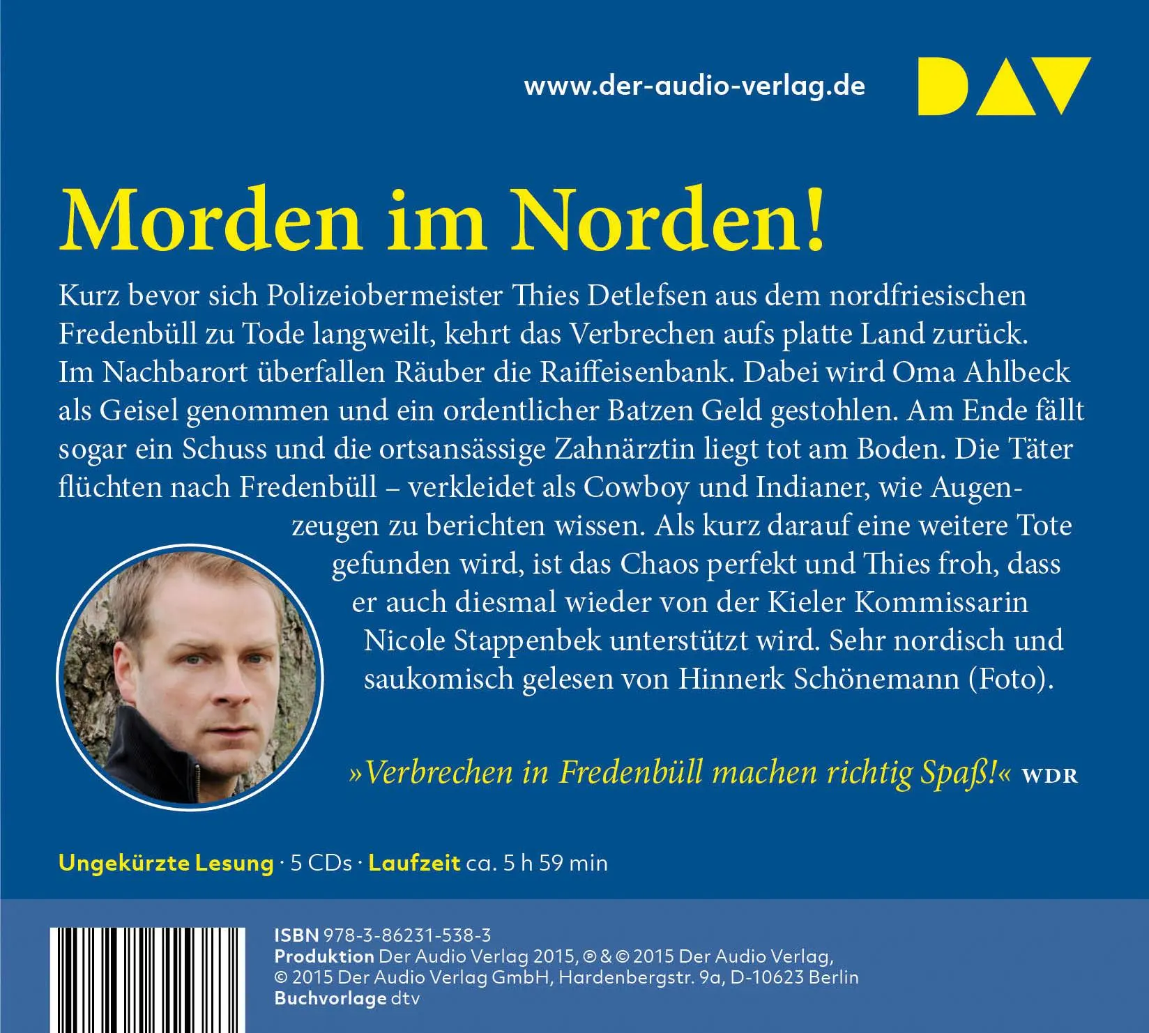 Rückseite: 9783862315383 | Rollmopskommando. Ein Küstenkrimi | Ungekürzte Lesung | Krischan Koch