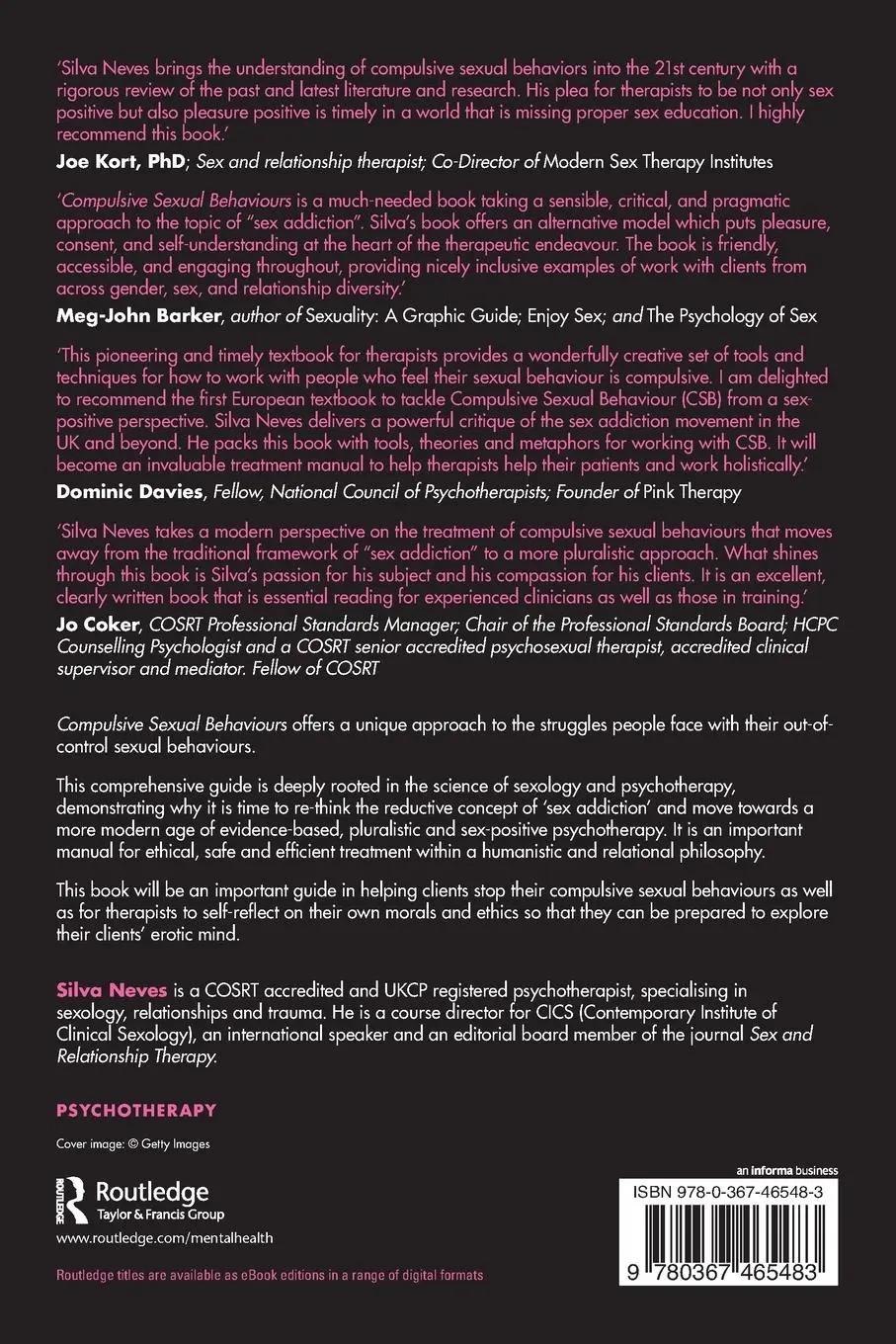 Rückseite: 9780367465483 | Compulsive Sexual Behaviours | Silva Neves | Taschenbuch | Englisch