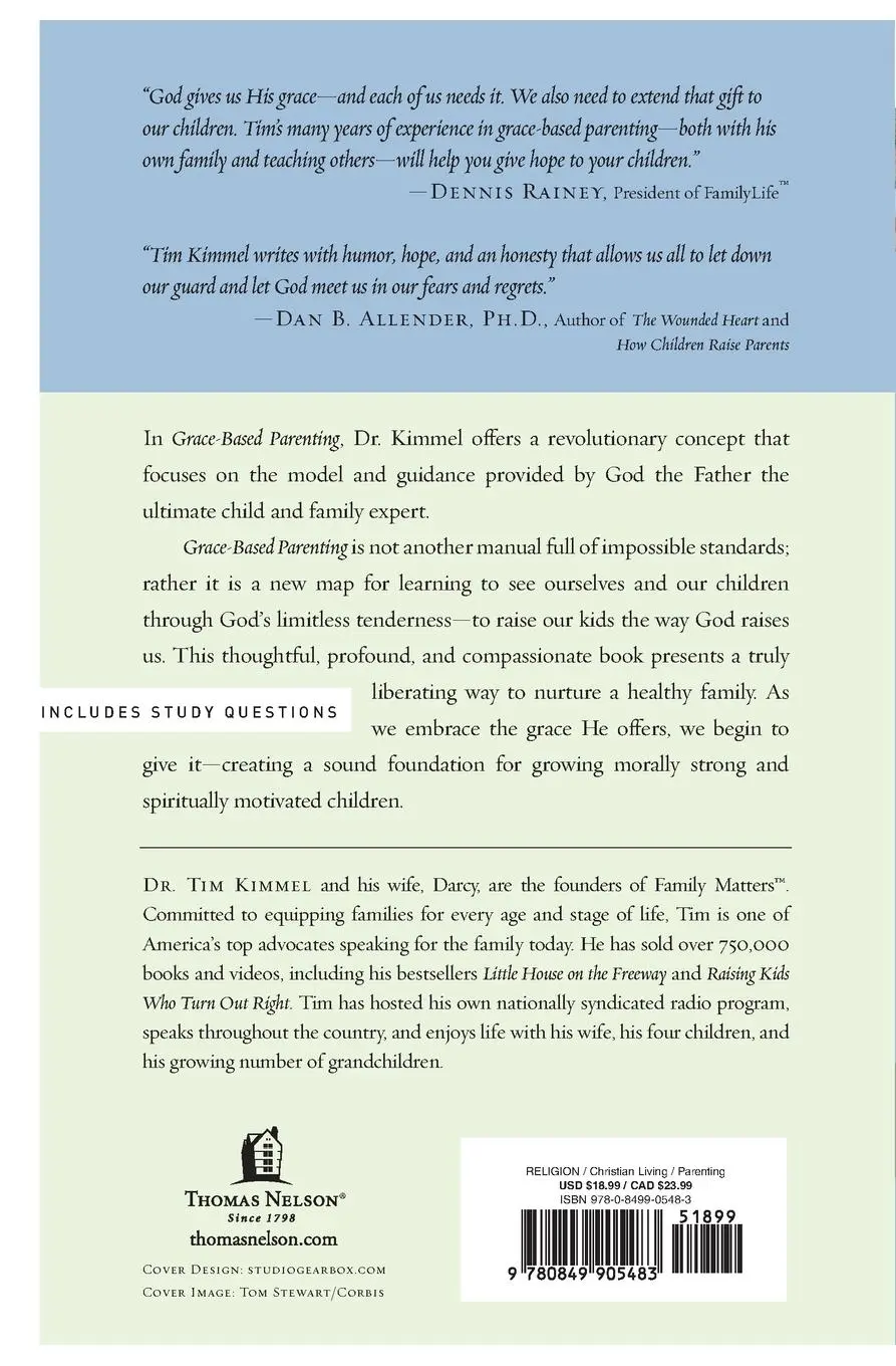 Rückseite: 9780849905483 | Grace-Based Parenting | Tim Kimmel | Taschenbuch | Englisch | 2005
