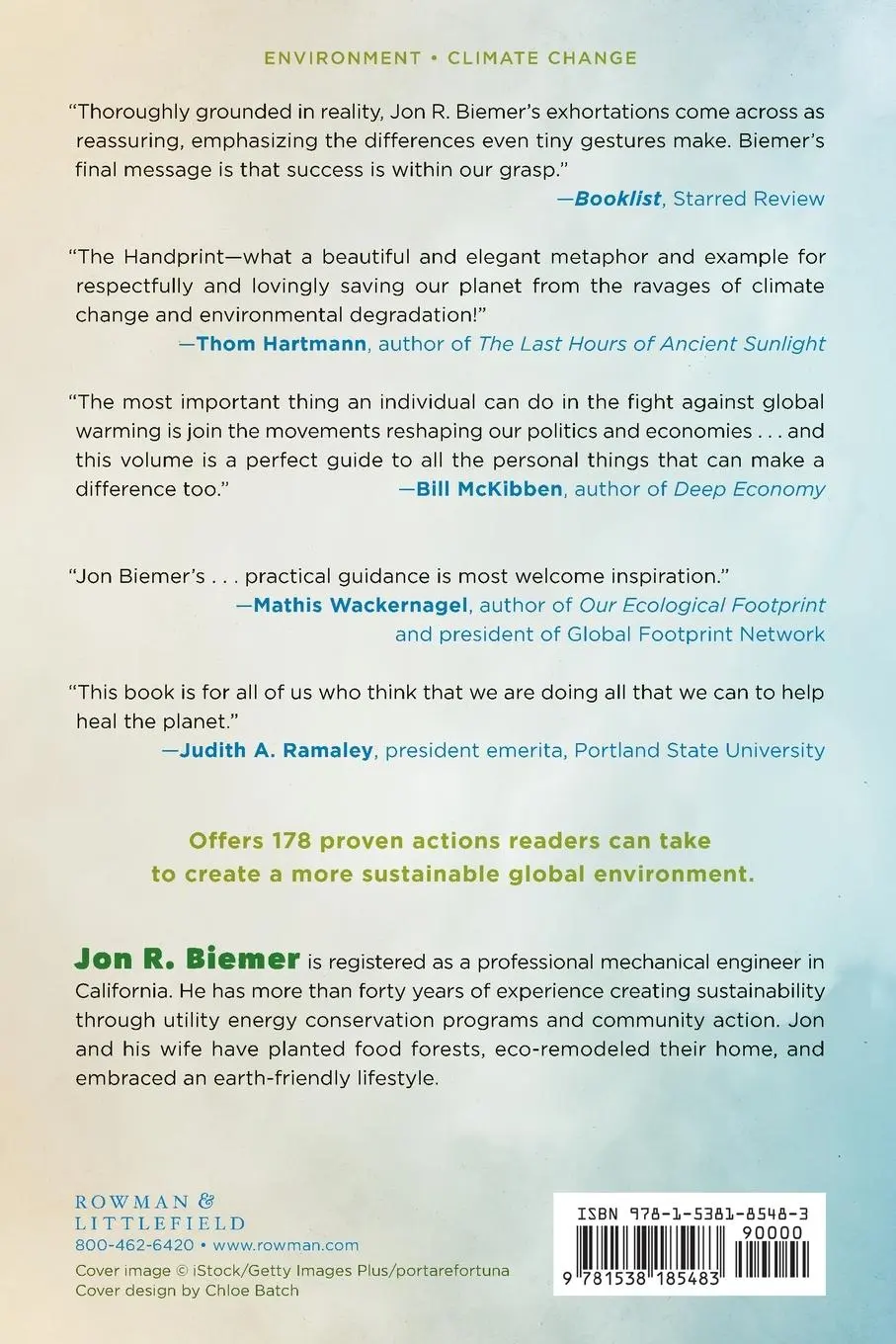 Rückseite: 9781538185483 | Our Environmental Handprints | Jon R. Biemer | Taschenbuch | Englisch