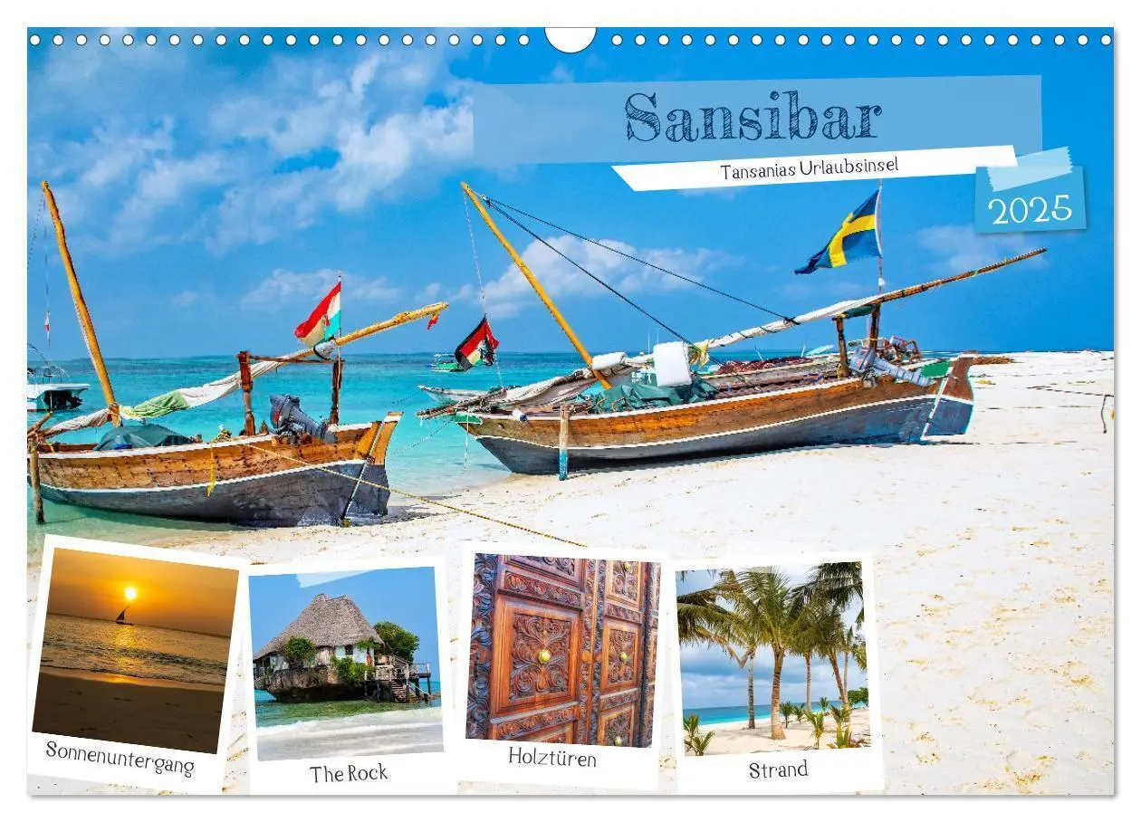 Cover: 9783383905483 | Sansibar - Tansanias Urlaubsinsel (Wandkalender 2025 DIN A3 quer),...
