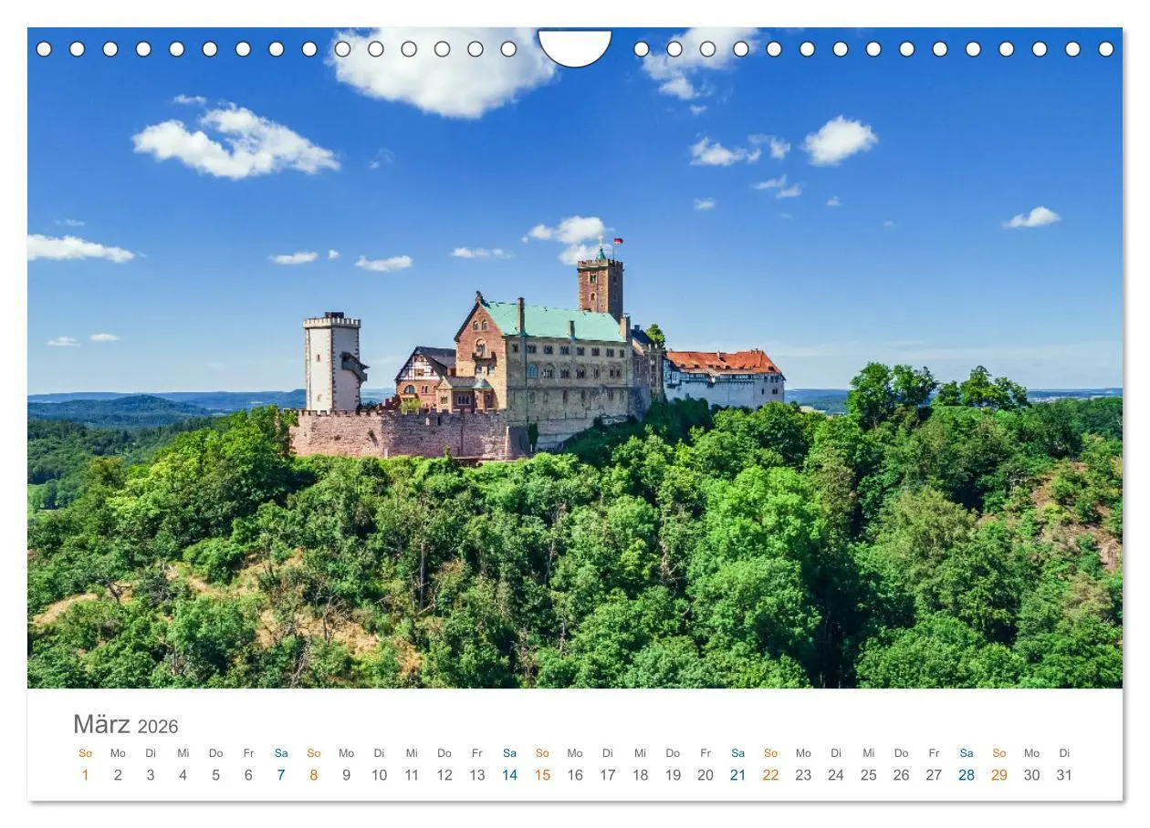 Bild: 9783457325483 | Eisenach - zu Füßen der Wartburg (Wandkalender 2026 DIN A4 quer),...