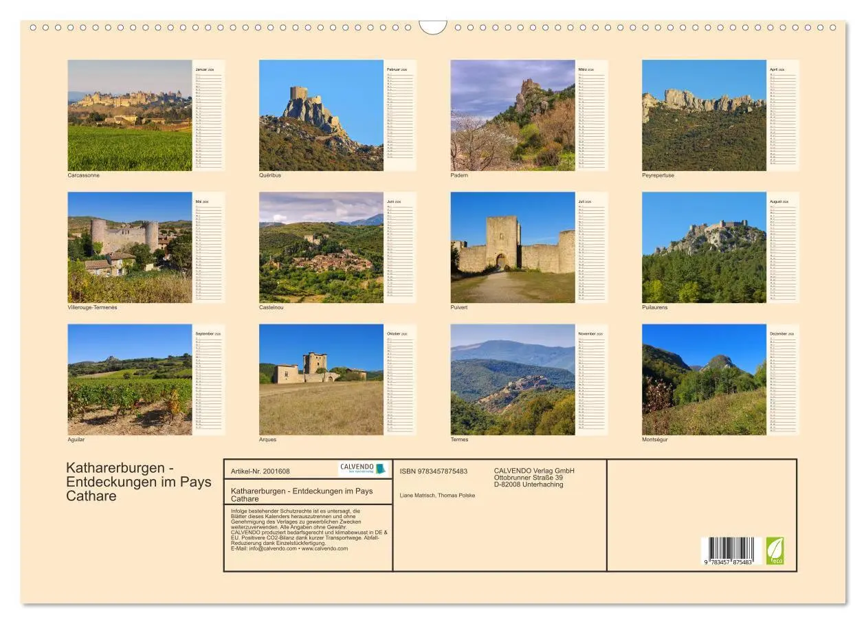 Bild: 9783457875483 | Katharerburgen - Entdeckungen im Pays Cathare (Wandkalender 2026...