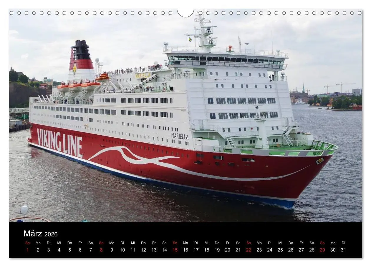 Bild: 9783516035483 | Ostseefähren (Wandkalender 2026 DIN A3 quer), CALVENDO Monatskalender