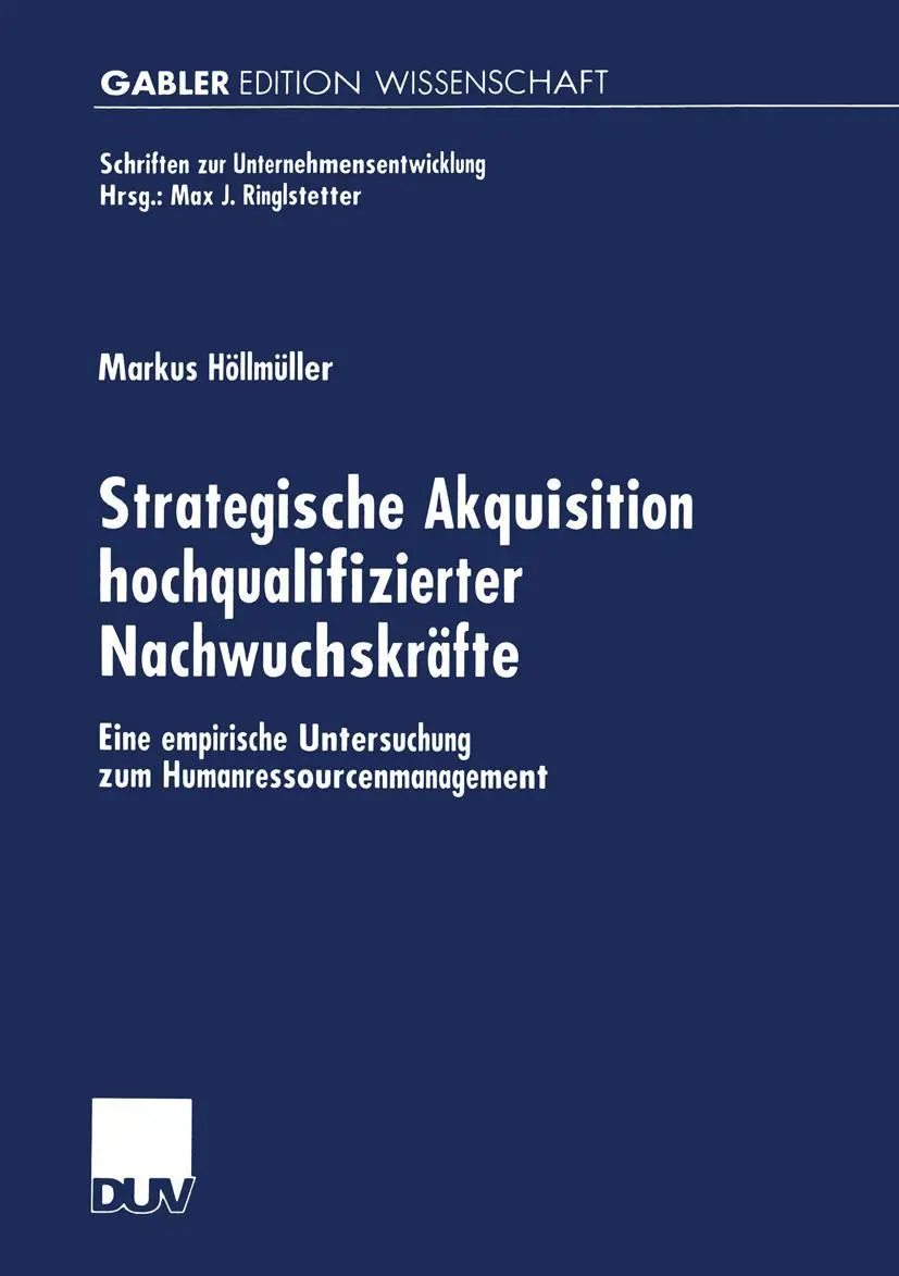 Cover: 9783824475483 | Strategische Akquisition hochqualifizierter Nachwuchskräfte | Buch