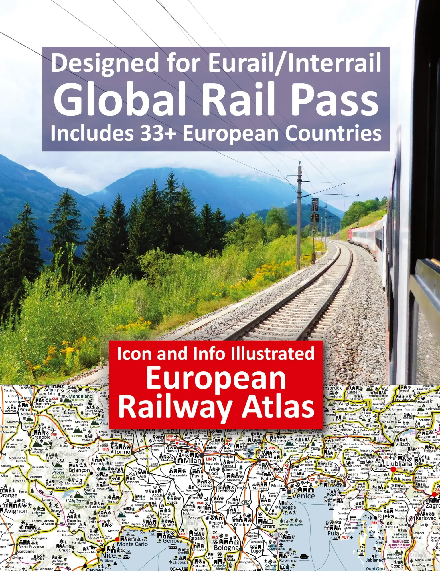 Cover: 9781911165583 | Icon and Info Illustrated European Railway Atlas | Hausen (u. a.)