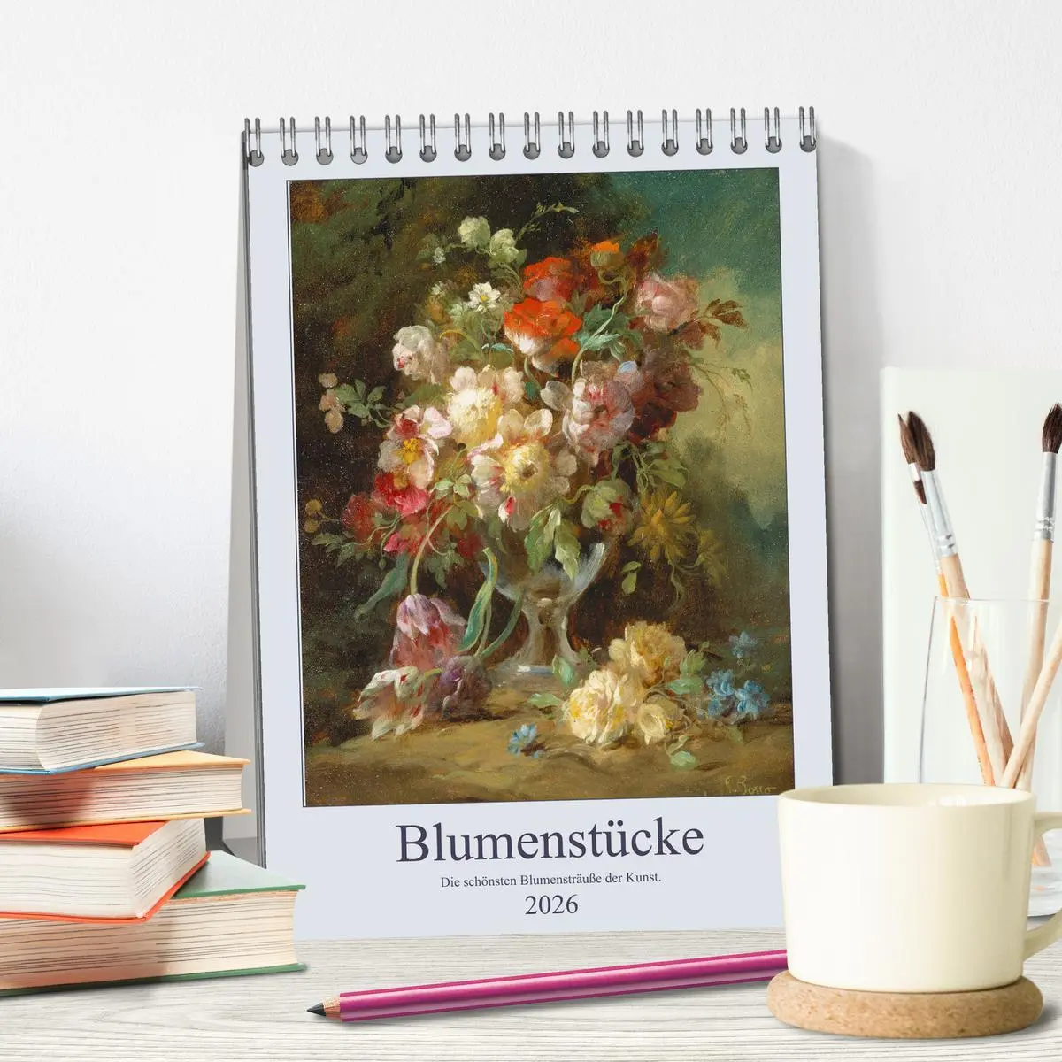 Bild: 9783516405583 | Blumenstücke 2026 (Tischkalender 2026 DIN A5 hoch), CALVENDO...