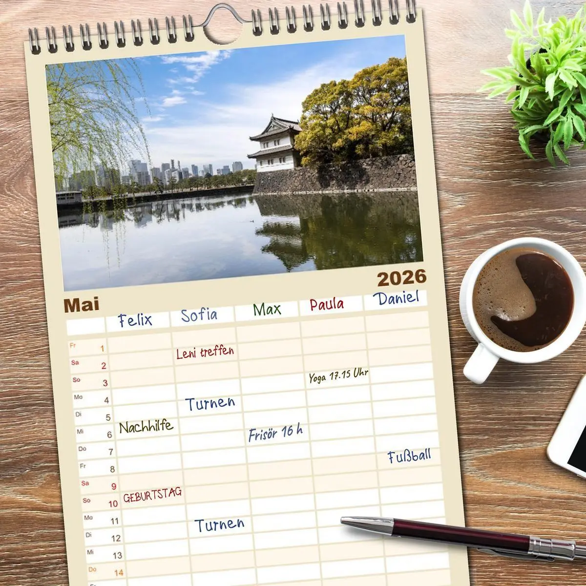 Bild: 9783516715583 | Familienplaner 2026 - Tokio - Das Herz Japans mit 5 Spalten...