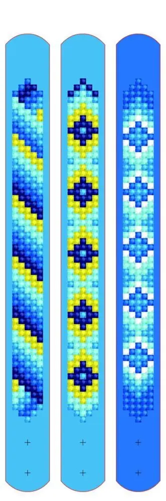 Bild: 4897073245683 | DOTZIES BY DIAMOND DOTZ - Diamond Painting Armbänder Blau | 2025