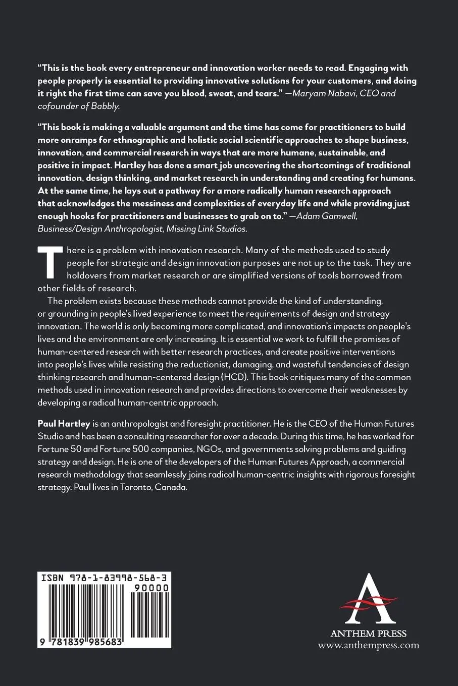 Rückseite: 9781839985683 | Radical Human Centricity | Paul Hartley | Taschenbuch | Englisch