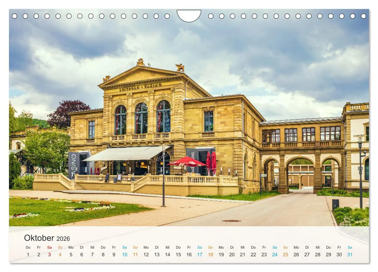Bild: 9783457545683 | Bad Kissingen - Welterbe-Kurstadt (Wandkalender 2026 DIN A4 quer),...
