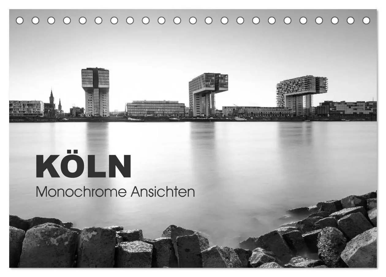 Cover: 9783516015683 | Köln - monochrome Ansichten (Tischkalender 2026 DIN A5 quer),...