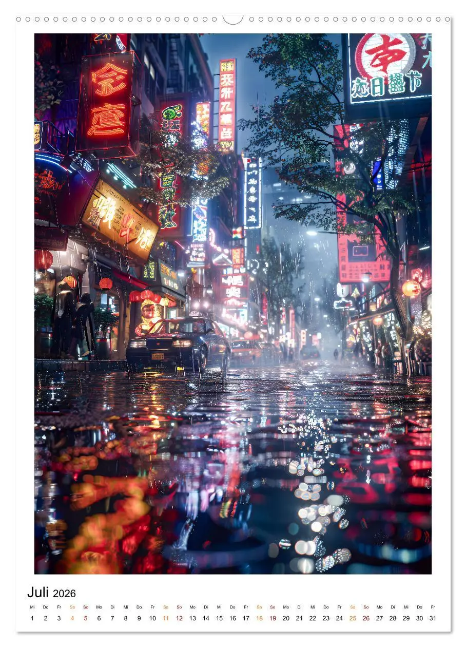 Bild: 9783516255683 | Regen Tage (hochwertiger Premium Wandkalender 2026 DIN A2 hoch),...