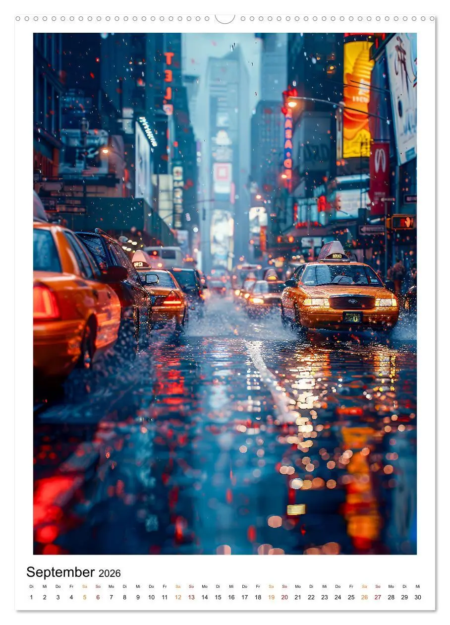 Bild: 9783516255683 | Regen Tage (hochwertiger Premium Wandkalender 2026 DIN A2 hoch),...