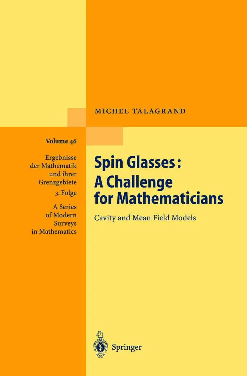 Cover: 9783642055683 | Spin Glasses: A Challenge for Mathematicians | Michel Talagrand | Buch