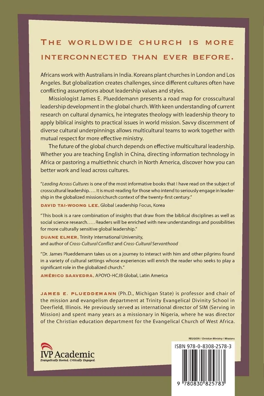 Rückseite: 9780830825783 | Leading Across Cultures | James E. Plueddemann | Taschenbuch | 2009