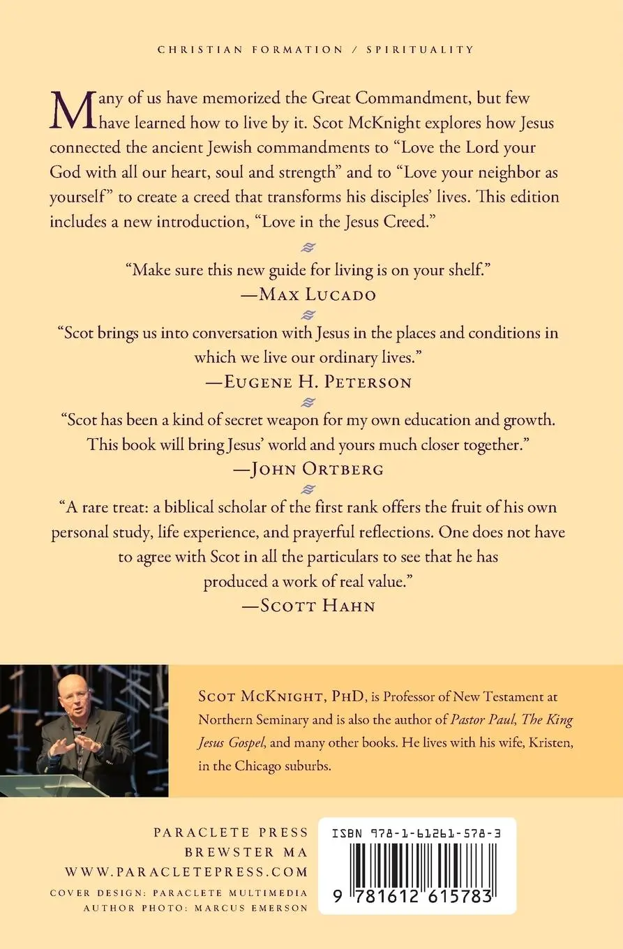 Rückseite: 9781612615783 | Jesus Creed | Loving God, Loving Others | Scot Mcknight | Taschenbuch