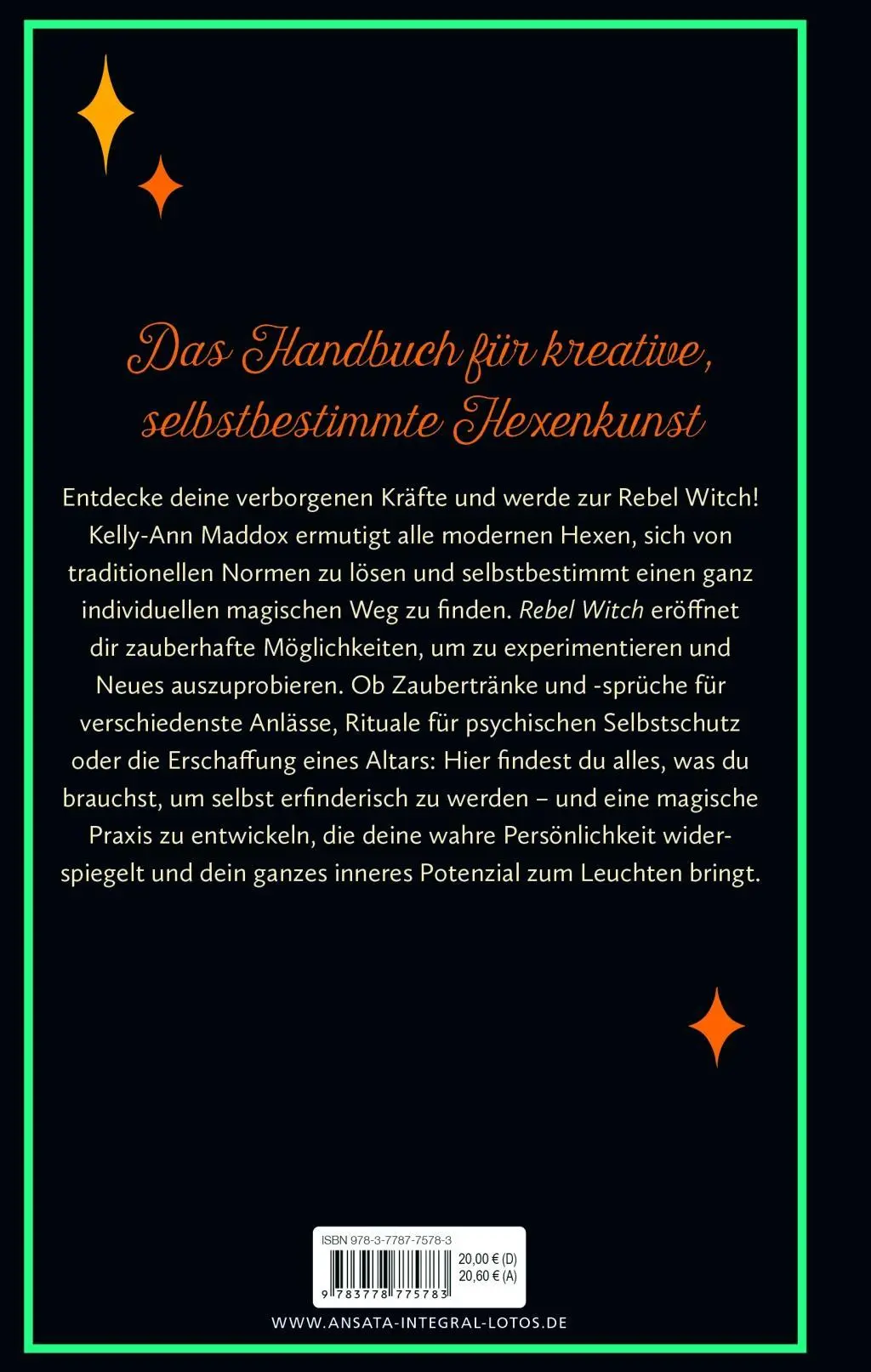 Bild: 9783778775783 | Rebel Witch - Befreie die Hexe in dir | Kelly-Ann Maddox | Buch | 2022