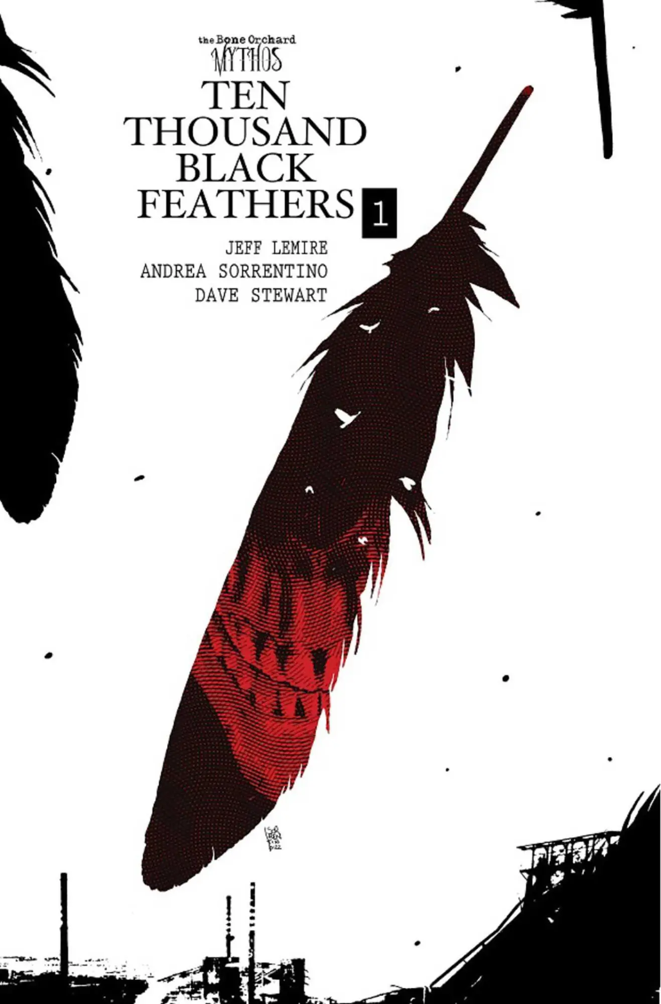 Cover: 9781534325883 | The Bone Orchard Mythos: Ten Thousand Black Feathers | Jeff Lemire