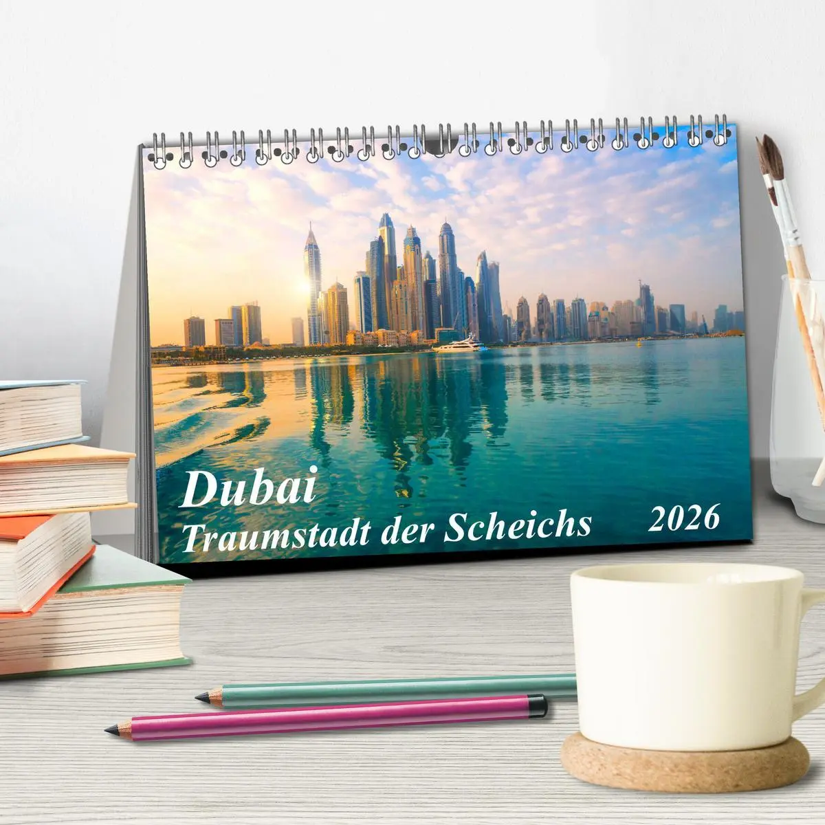 Bild: 9783457695883 | Dubai - Traumstadt der Scheichs (Tischkalender 2026 DIN A5 quer),...