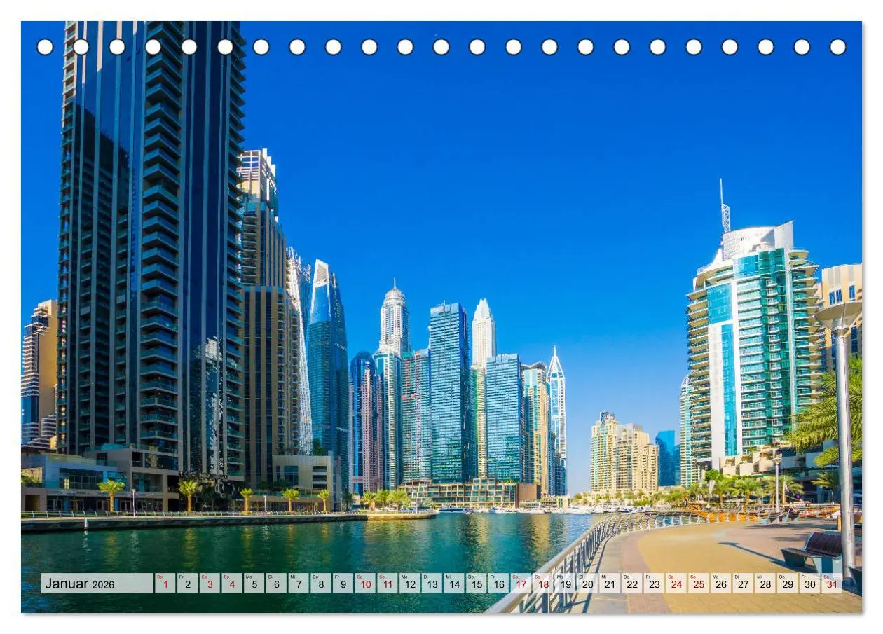 Bild: 9783457695883 | Dubai - Traumstadt der Scheichs (Tischkalender 2026 DIN A5 quer),...