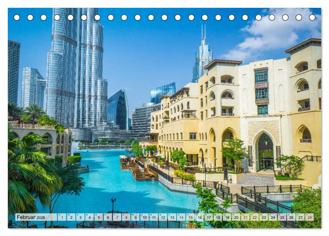 Bild: 9783457695883 | Dubai - Traumstadt der Scheichs (Tischkalender 2026 DIN A5 quer),...