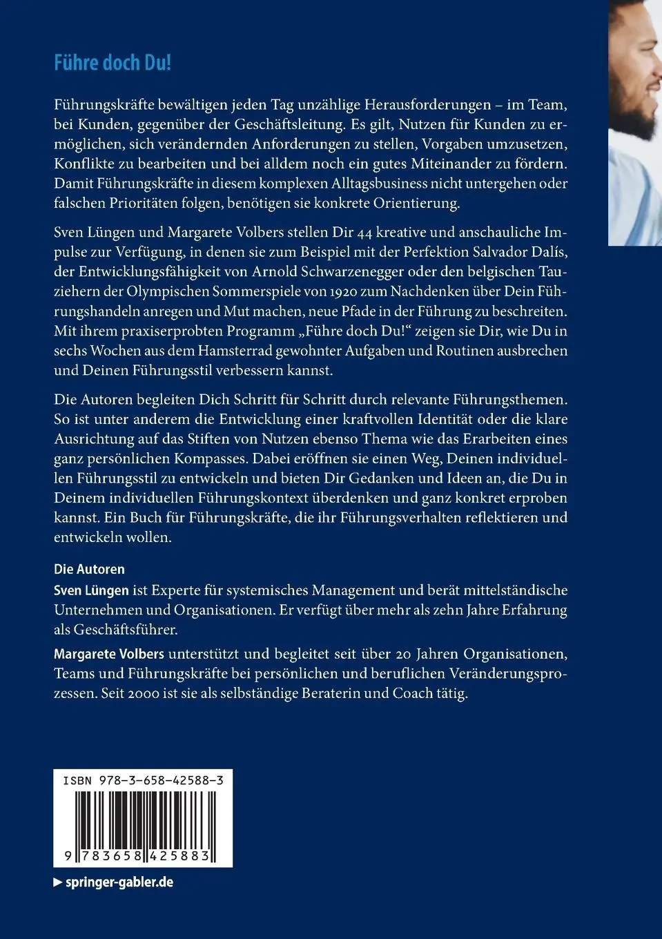Rückseite: 9783658425883 | Führe doch Du! | Margarete Volbers (u. a.) | Taschenbuch | xxiv | 2024