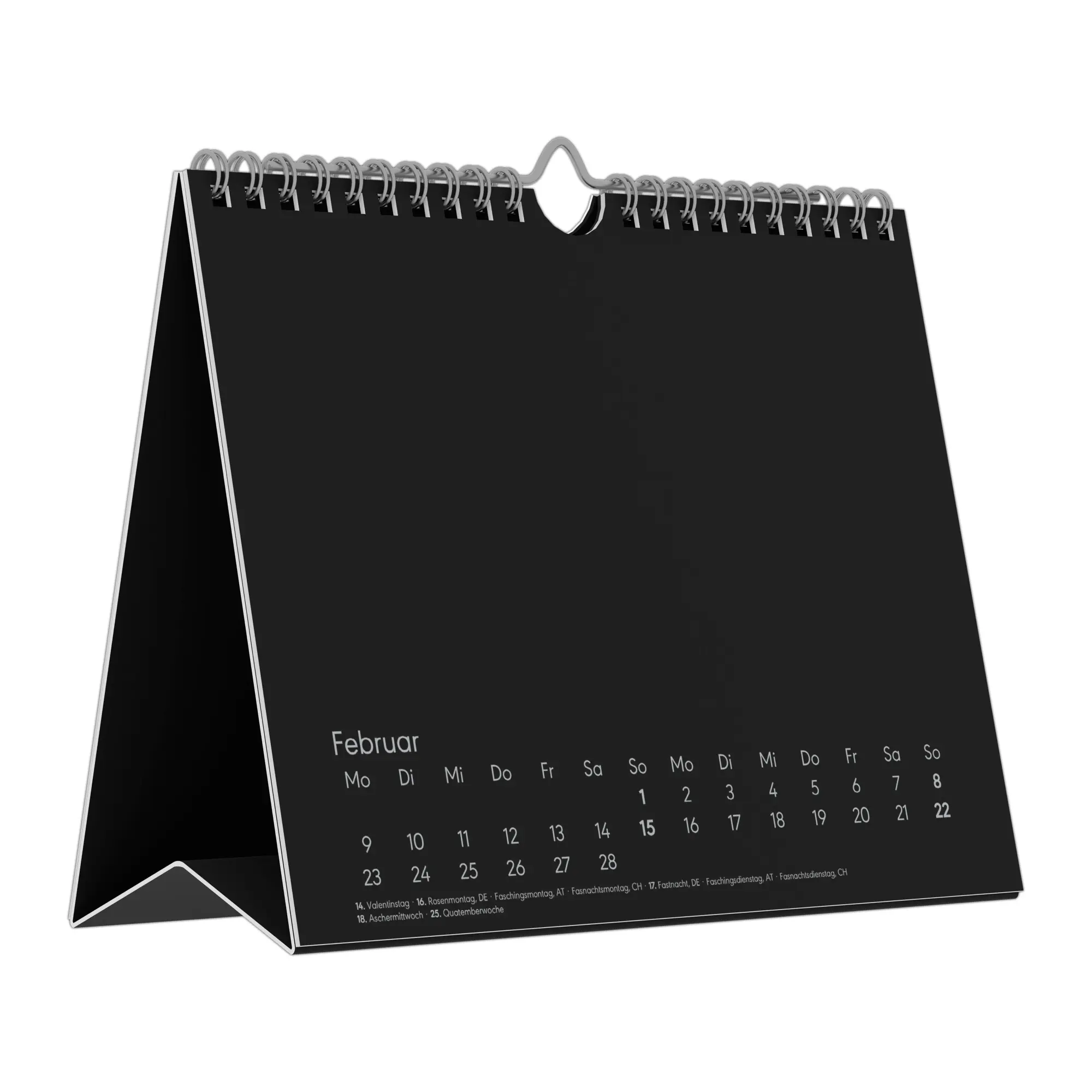 Bild: 4069095005983 | Kreativ-Kalender Tischaufsteller quer schwarz 2026 -...