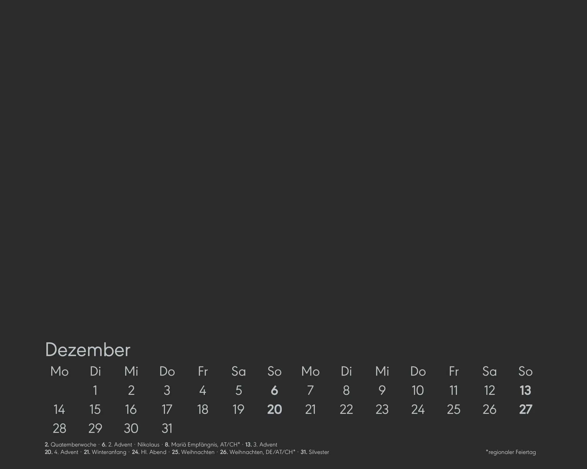 Bild: 4069095005983 | Kreativ-Kalender Tischaufsteller quer schwarz 2026 -...