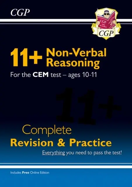 Cover: 9781789085983 | 11+ CEM Non-Verbal Reasoning Complete Revision and Practice - Ages...