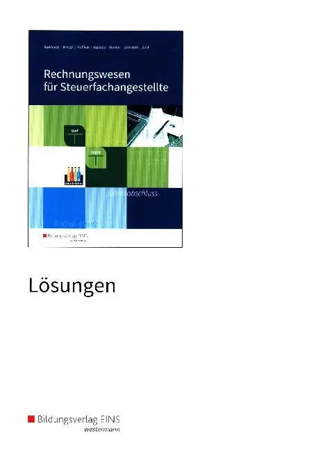 Cover: 9783427055983 | Rechnungswesen für Steuerfachangestellte - Lösungen | Rudolf Menke