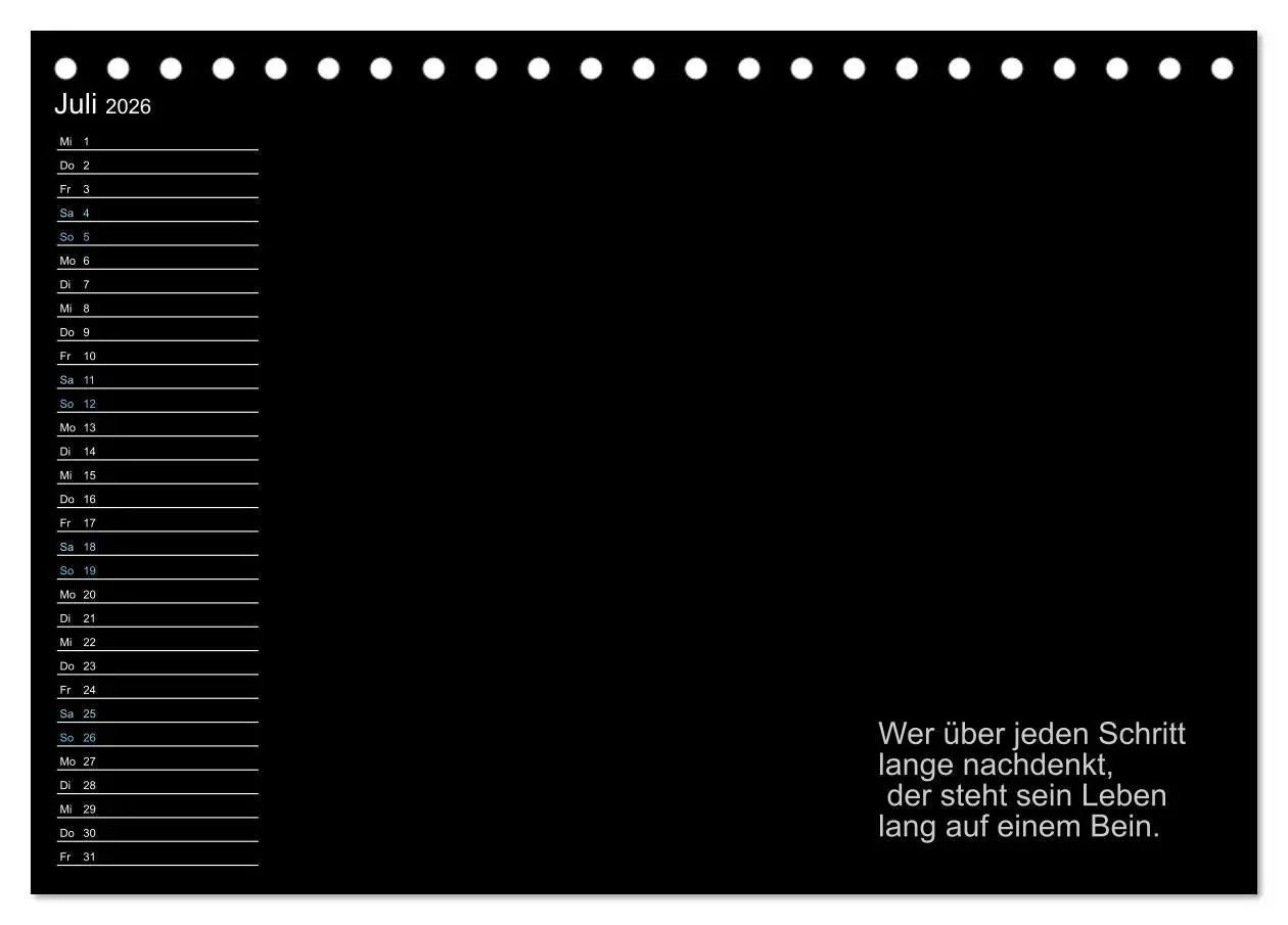 Bild: 9783457375983 | Mein Persönlicher Kalender (Tischkalender 2026 DIN A5 quer),...