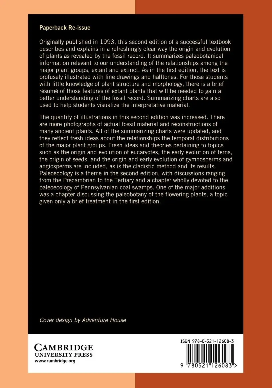 Rückseite: 9780521126083 | Paleobotany and the Evolution of Plants | Wilson N. Stewart (u. a.)