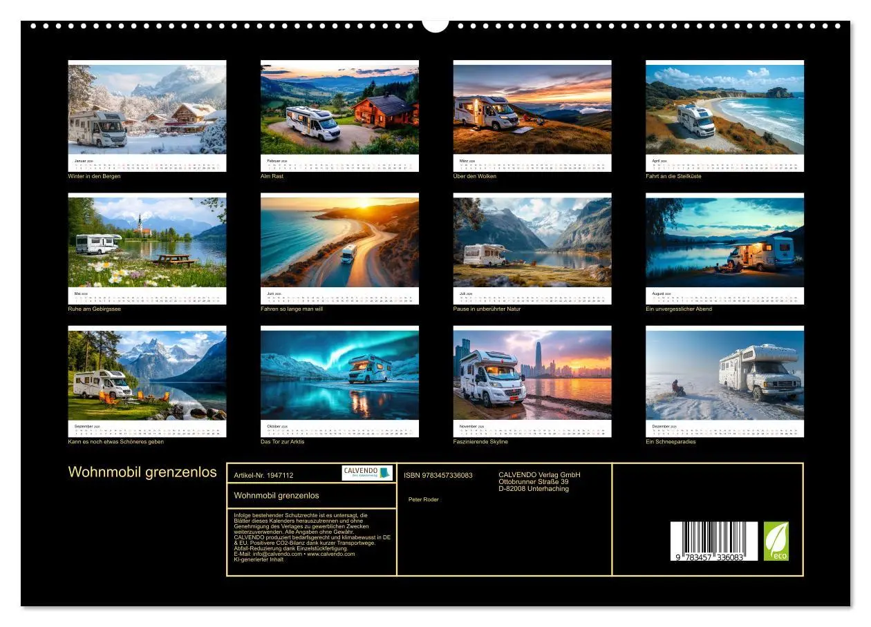 Bild: 9783457336083 | Wohnmobil grenzenlos (hochwertiger Premium Wandkalender 2026 DIN A2...
