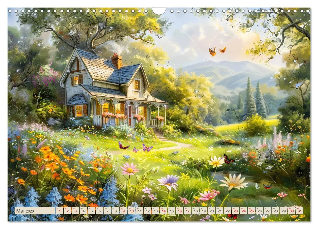 Bild: 9783457406083 | Kleine Cottages - Romantische Fantasiehäuschen (Wandkalender 2026...