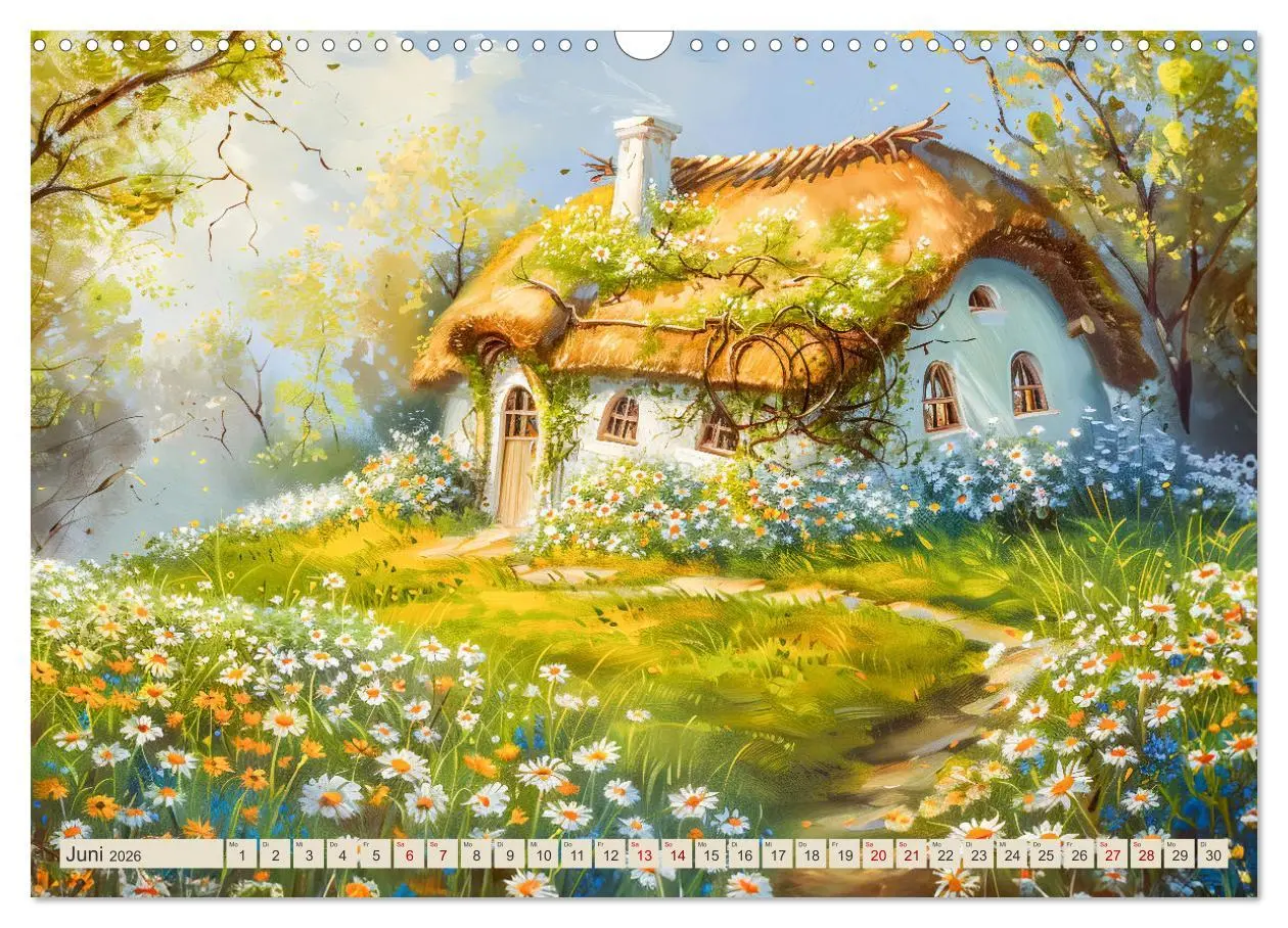 Bild: 9783457406083 | Kleine Cottages - Romantische Fantasiehäuschen (Wandkalender 2026...
