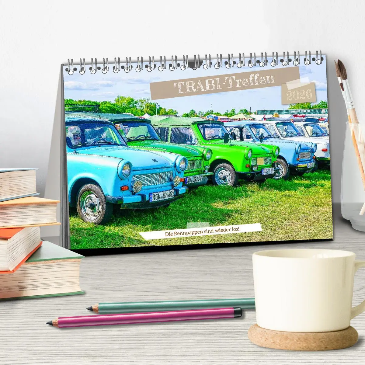 Bild: 9783516596083 | Trabi-Treffen (Tischkalender 2026 DIN A5 quer), CALVENDO...